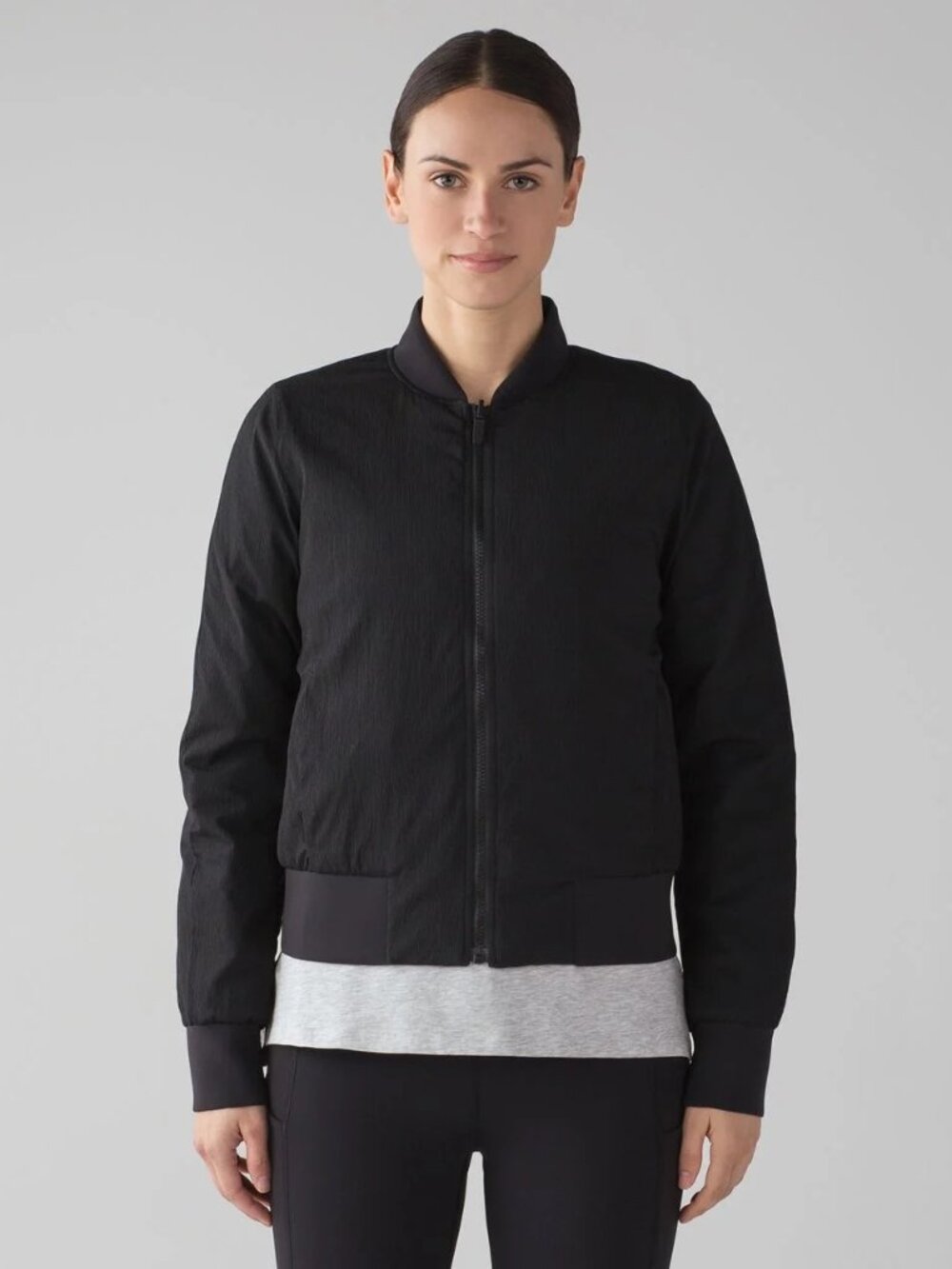 Lululemon Non-Stop Bomber Reversible Jacket Black Size 8